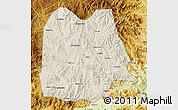 Shaded Relief Map of Chicheng, physical outside