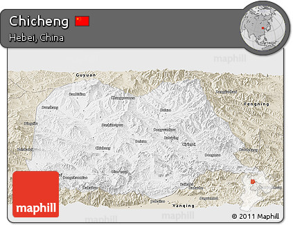 Classic Style Panoramic Map of Chicheng