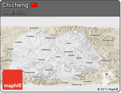 Classic Style Panoramic Map of Chicheng