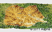 Physical Panoramic Map of Chicheng, satellite outside