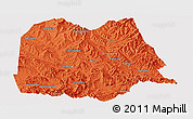Political Panoramic Map of Chicheng, cropped outside