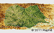 Satellite Panoramic Map of Chicheng, physical outside