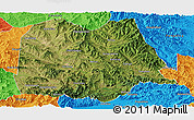 Satellite Panoramic Map of Chicheng, political outside