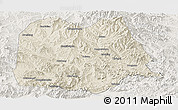 Shaded Relief Panoramic Map of Chicheng, lighten