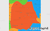 Political Simple Map of Chicheng