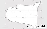 Silver Style Simple Map of Chongli, cropped outside