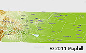 Physical Panoramic Map of Ci Xian