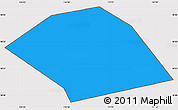 Political Simple Map of Dachang Hui Ac, cropped outside