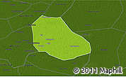 Physical 3D Map of Daming, darken