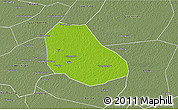 Physical 3D Map of Daming, semi-desaturated