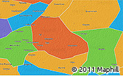 Political 3D Map of Daming