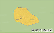 Savanna Style 3D Map of Daming, single color outside