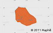 Political Map of Daming, single color outside
