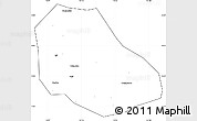 Blank Simple Map of Daming, cropped outside