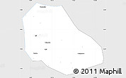 Silver Style Simple Map of Daming, single color outside
