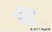 Classic Style 3D Map of Ding Xian, single color outside