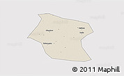 Shaded Relief 3D Map of Ding Xian, cropped outside