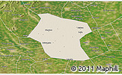 Shaded Relief 3D Map of Ding Xian, satellite outside