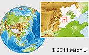 Physical Location Map of Ding Xian, highlighted parent region