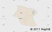 Shaded Relief Map of Ding Xian, single color outside