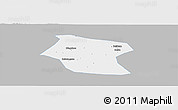 Gray Panoramic Map of Ding Xian, single color outside