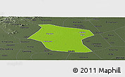 Physical Panoramic Map of Ding Xian, darken, semi-desaturated