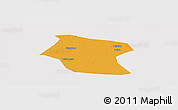 Political Panoramic Map of Ding Xian, cropped outside