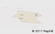 Shaded Relief Panoramic Map of Ding Xian, cropped outside