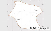 Classic Style Simple Map of Ding Xian, cropped outside