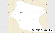 Classic Style Simple Map of Ding Xian, single color outside