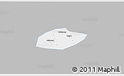 Gray 3D Map of Feixiang, single color outside