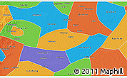 Political 3D Map of Feixiang