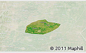 Satellite 3D Map of Feixiang, lighten