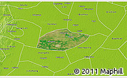 Satellite 3D Map of Feixiang, physical outside