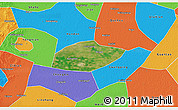 Satellite 3D Map of Feixiang, political outside