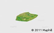 Satellite 3D Map of Feixiang, single color outside
