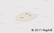 Shaded Relief 3D Map of Feixiang, cropped outside