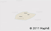 Shaded Relief 3D Map of Feixiang, single color outside