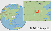 Savanna Style Location Map of Feixiang