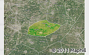 Satellite Map of Feixiang, semi-desaturated
