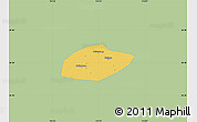 Savanna Style Map of Feixiang, single color outside