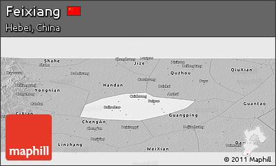 Gray Panoramic Map of Feixiang