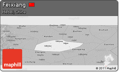 Gray Panoramic Map of Feixiang