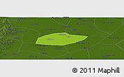 Physical Panoramic Map of Feixiang, darken