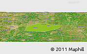 Physical Panoramic Map of Feixiang, satellite outside