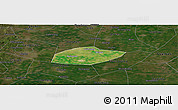 Satellite Panoramic Map of Feixiang, darken