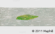 Satellite Panoramic Map of Feixiang, lighten, semi-desaturated