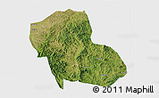 Satellite 3D Map of Fengning, single color outside