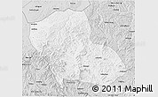 Silver Style 3D Map of Fengning