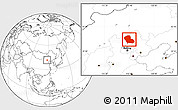 Blank Location Map of Fengning